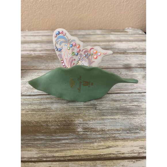 Lenox Gold Club Butterfly 2001 & Morning Dew Rhinestone Butterfly Figurines Lot - Picture 6 of 12